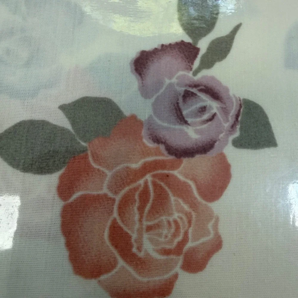 Vintage Burlington Caress Twin Sheet Set Floral USA NOS Cottage Shabby Chic